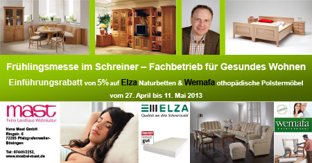 Frühjahrsmesse Landhausmöbel Mast